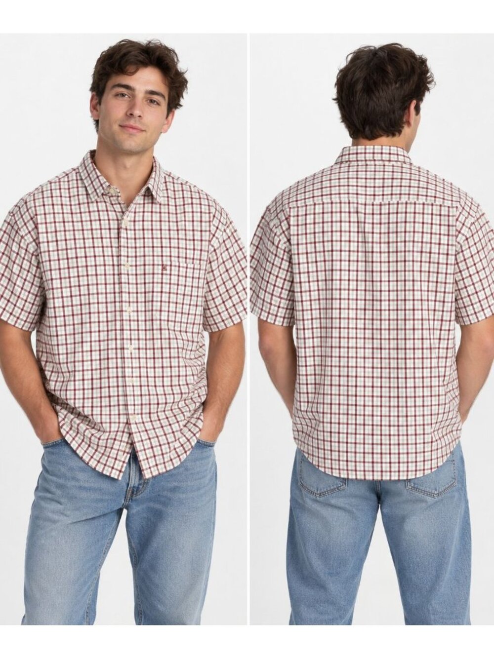 Vintage 90s Y2K American Eagle Plaid Shirt Mens 100% Cotton Baggy Streetwear